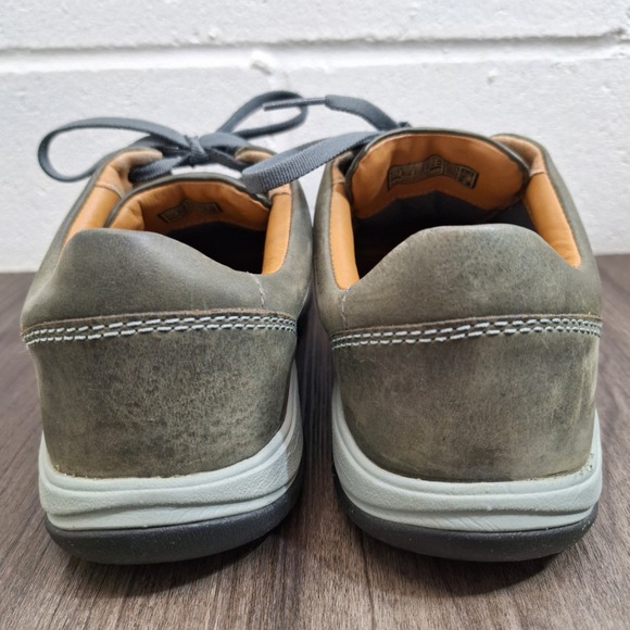 Keen Presidio Women's Leather Walking Hiking Shoes Olive Green Lace Up Size 7W - Picture 4 of 9